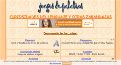 Desktop Screenshot of juegosdepalabras.com